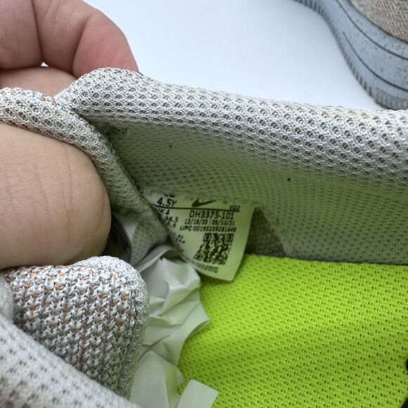 Nike Air Force 1 Crater Flyknit Photon Dust DC4831-101 Youth 4.5 - Picture 6 of 7